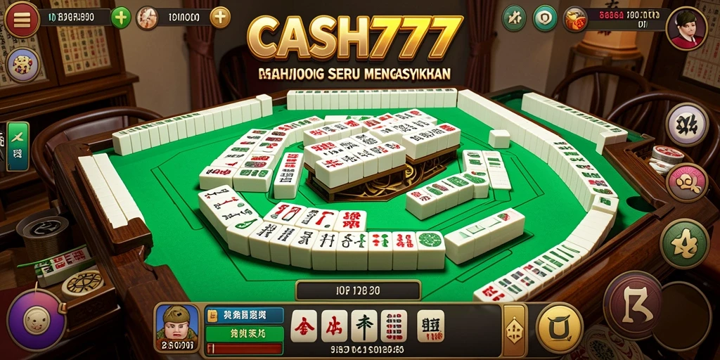 Tampilan gameplay CASH777 yang menarik dalam permainan Mahjong.