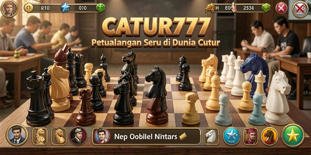 Tampilan gameplay seru CATUR777 saat menjelajahi dunia catur.