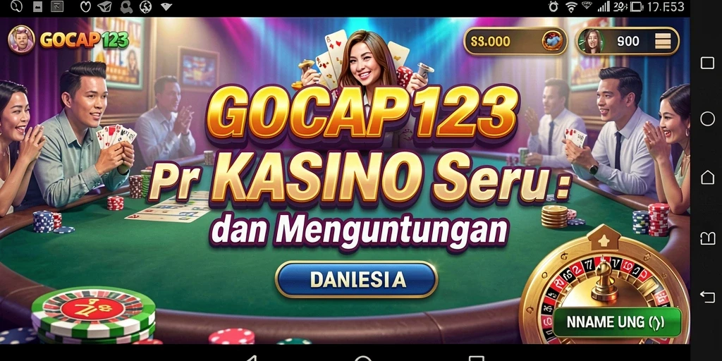 Tampilan screenshot GOCAP123 yang menampilkan permainan kasino yang seru.