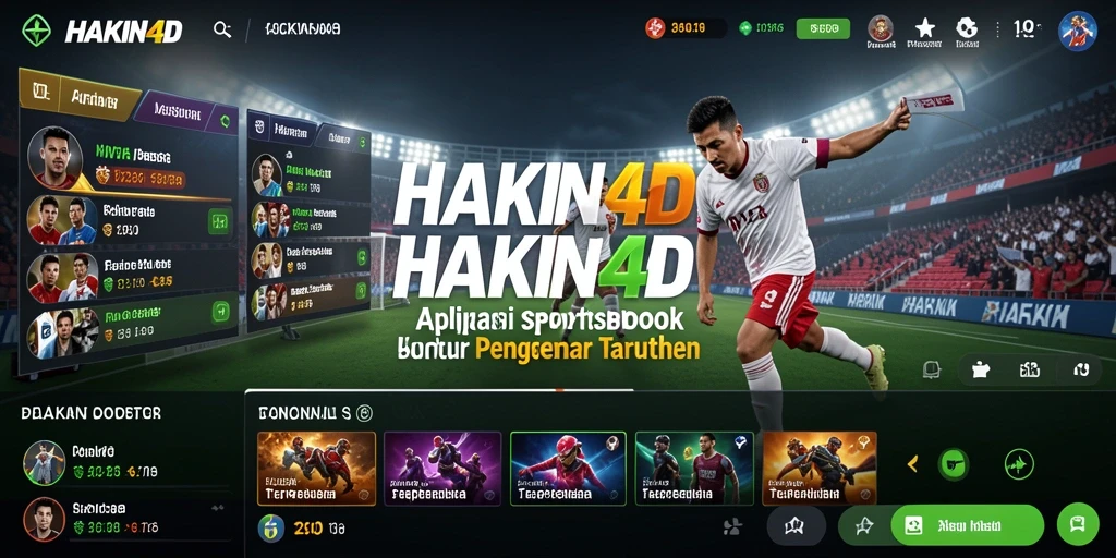 Tampilan screenshot HAKIN4D saat pengguna melakukan taruhan olahraga.