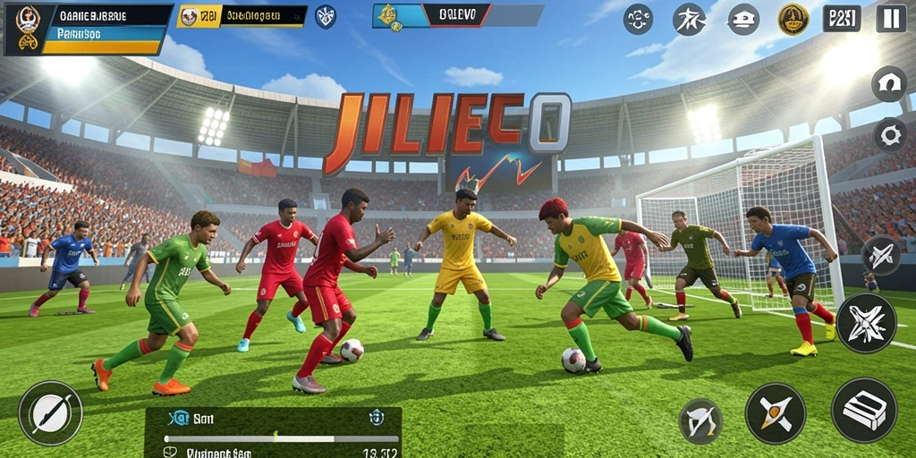 Tampilan gameplay seru di JILIEVO dengan berbagai cabang olahraga.