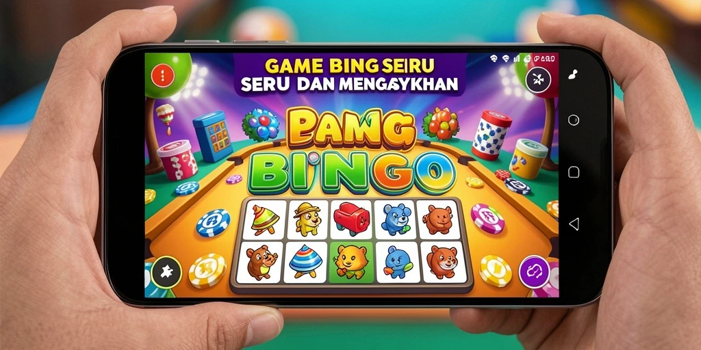 Screenshot PAKARJP menampilkan gameplay seru Bingo yang interaktif.
