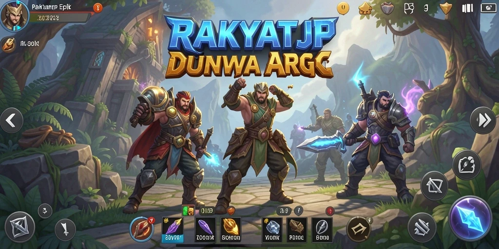 Screenshot gameplay RAKYATJP dengan aksi seru di dunia ARPG.