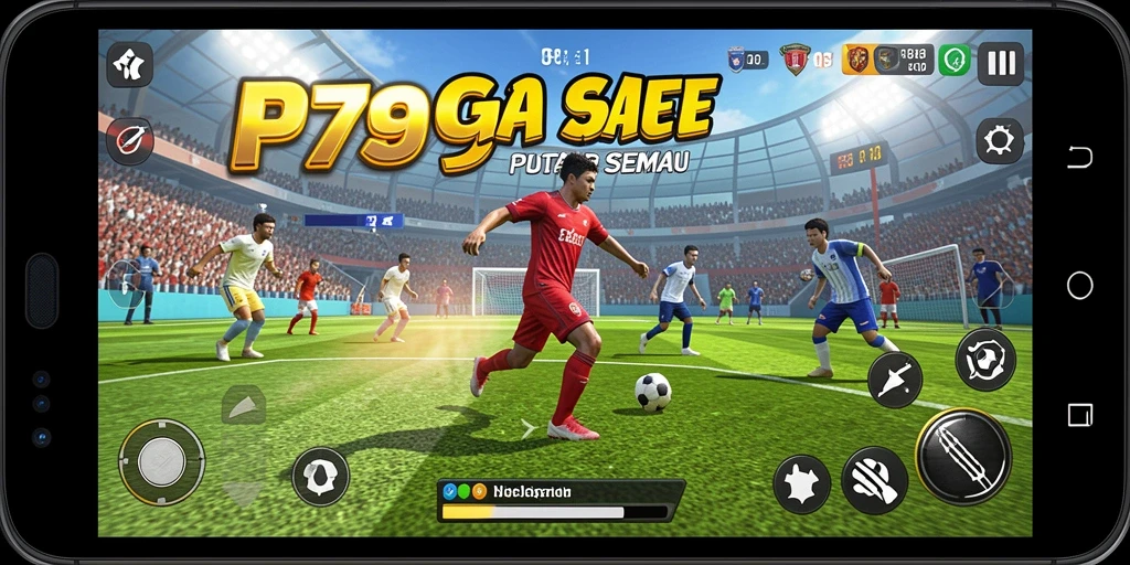 Screenshot gameplay RP79 yang menunjukkan aksi seru dalam olahraga.